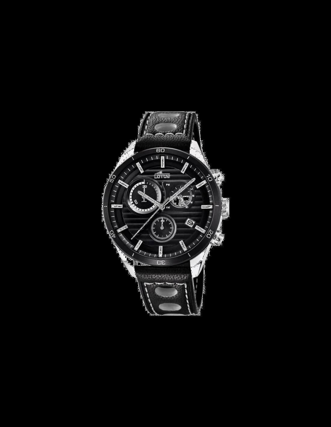 Montre Lotus L18531/4 Chronographe en Acier avec Cadran Foncé