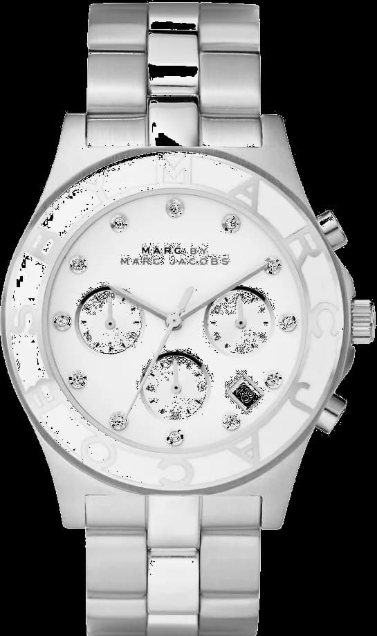 Montre Marc Jacobs MBM3080 Chronographe en Acier Argenté