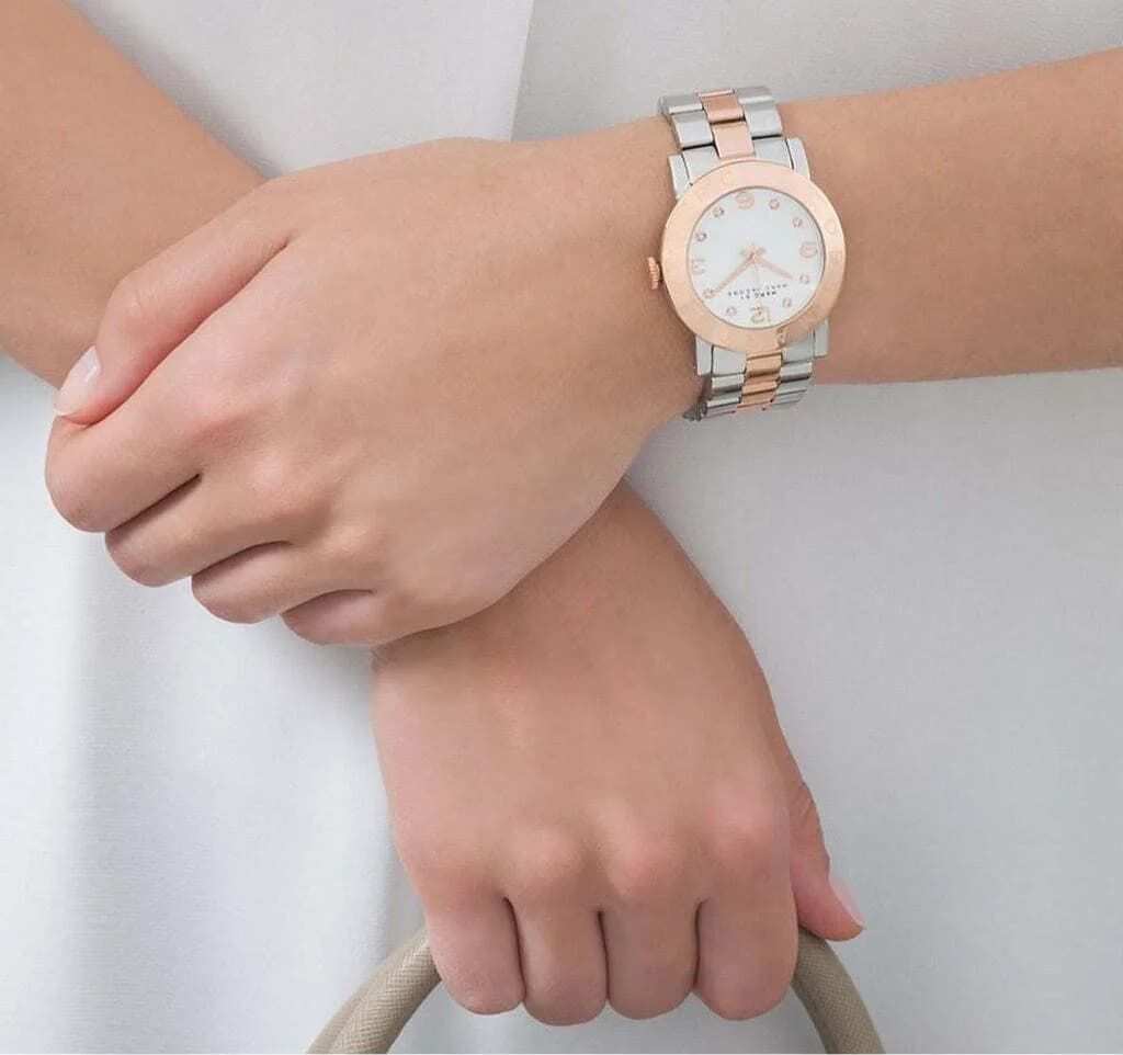 Montre Marc Jacobs MBM3194 Acier Bicolore Argent et Rose vue 5