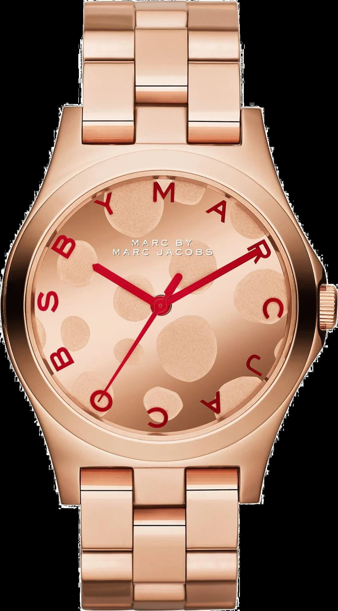 Montre Marc Jacobs MBM3268 en Acier Doré Rose à Motifs Bulles
