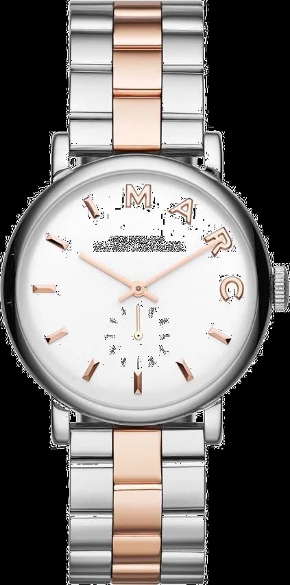 Montre Marc Jacobs MBM3312 Baker Or Rose à Index Lettres