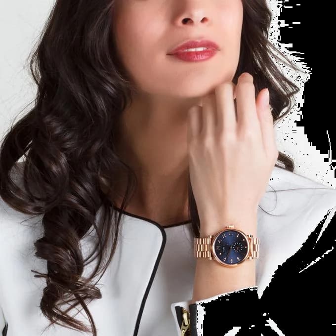 Montre Femme Marc by Marc Jacobs MBM3330 Bracelet doré rose en acier vue 3