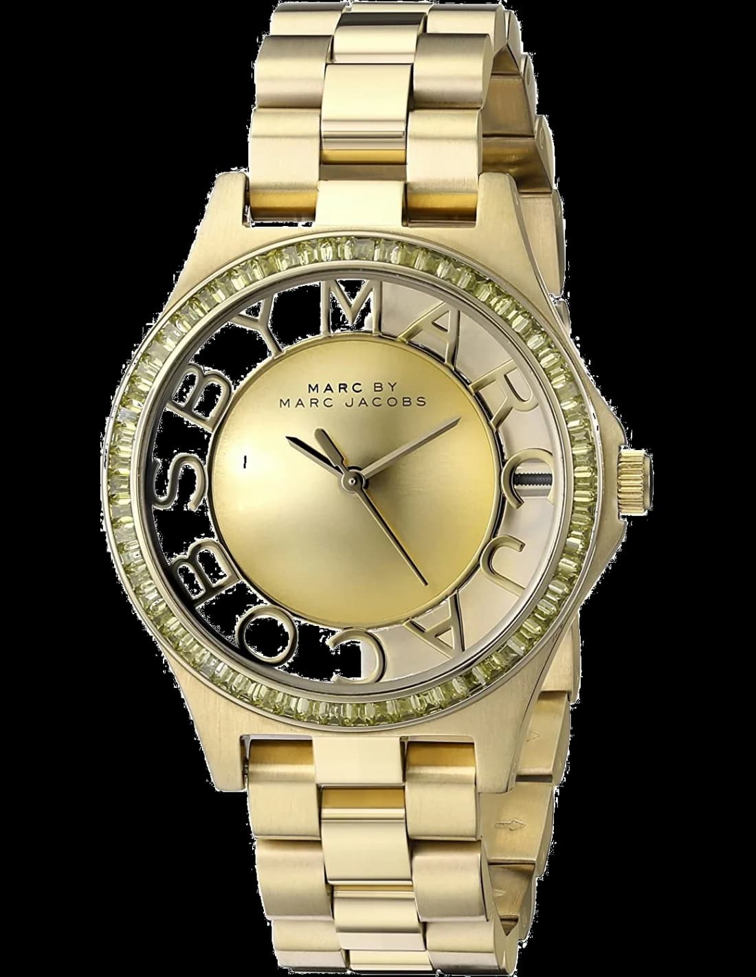 Montre Marc Jacobs MBM3338 Henry Skeleton Acier Doré