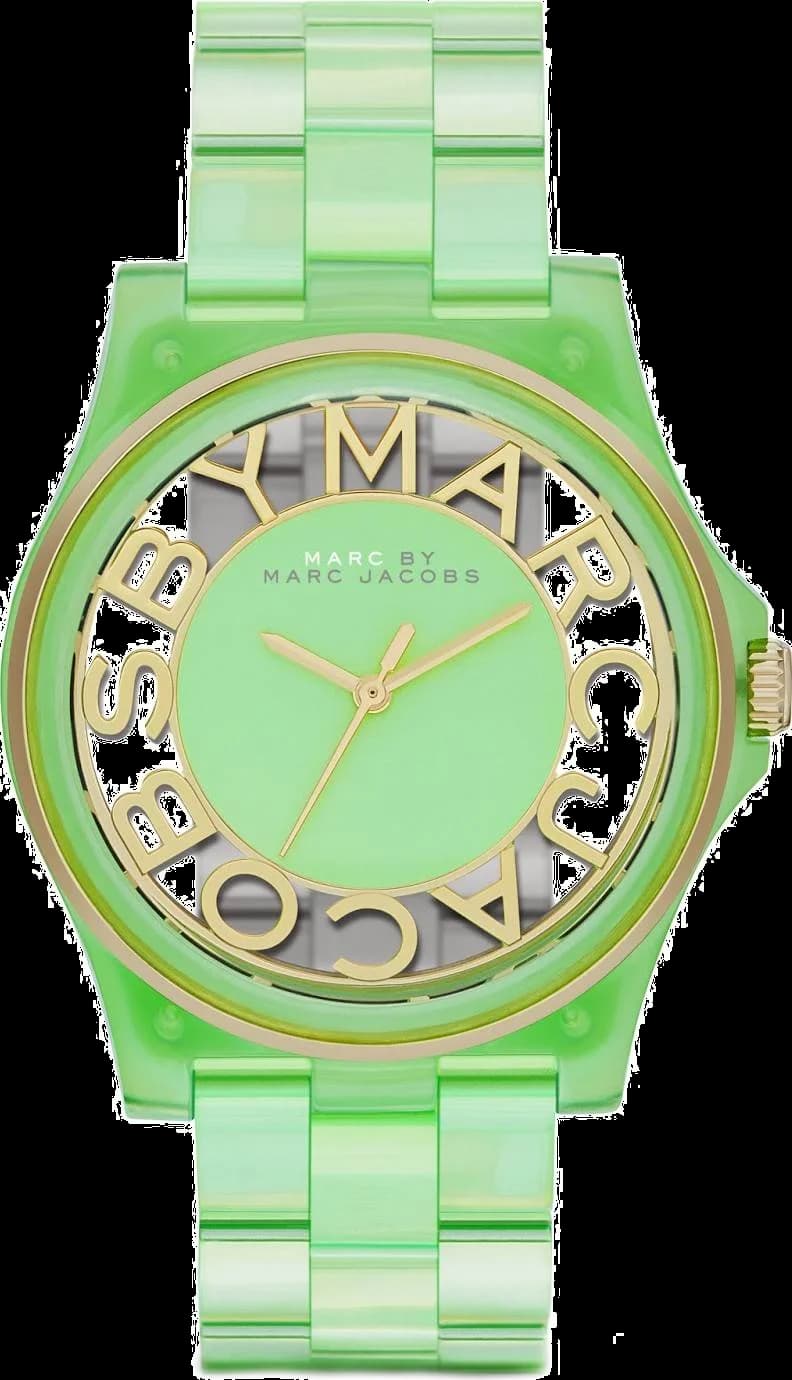 Montre Marc Jacobs Henry MBM4569 Transparent en plastique vert