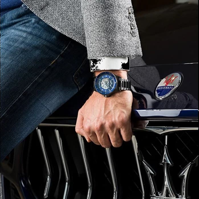 Montre Homme Maserati Sfida R8823140001 Automatique cadran squelette vue 4