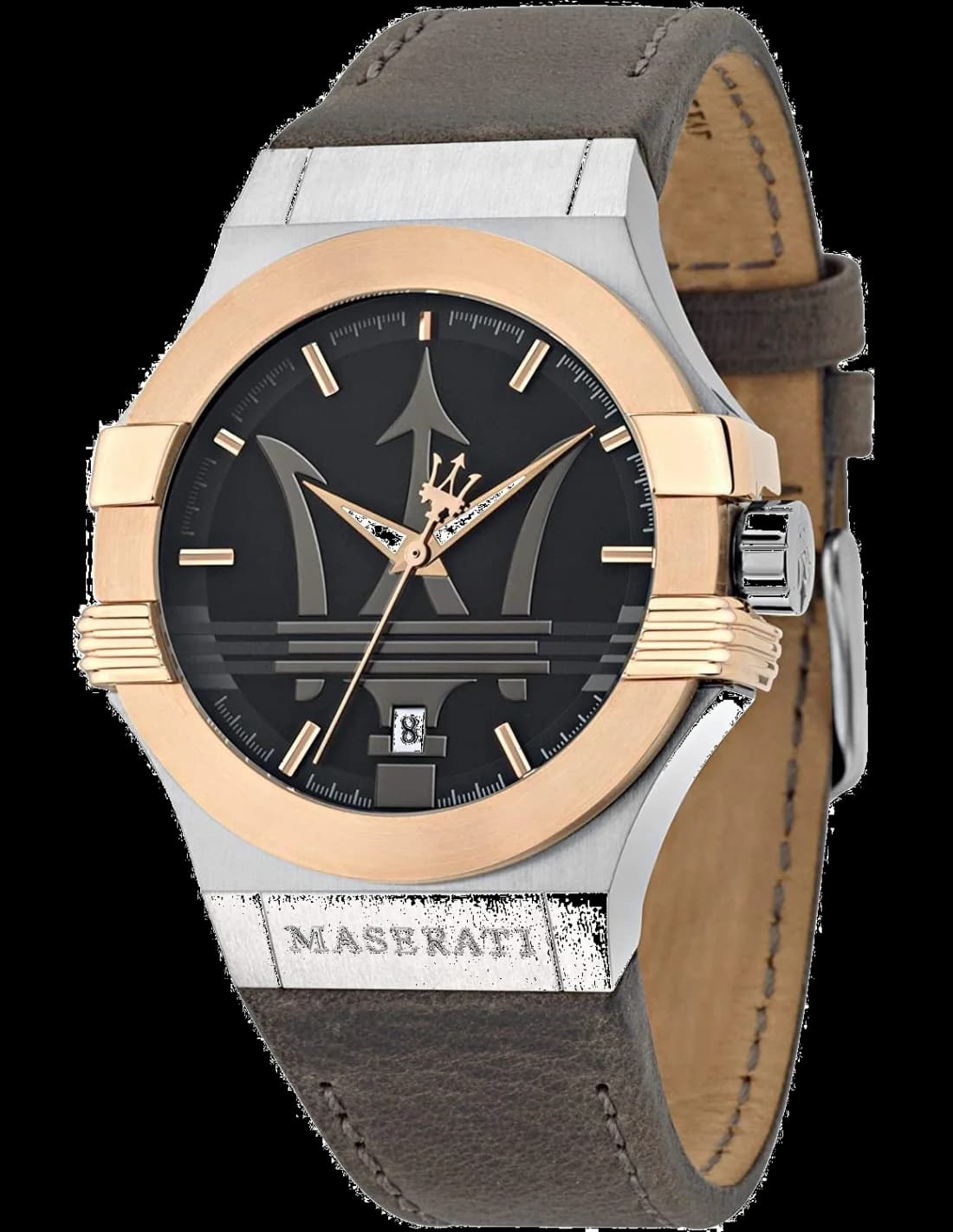 Montre Homme Maserati Potenza R8851108014 bracelet cuir marron
