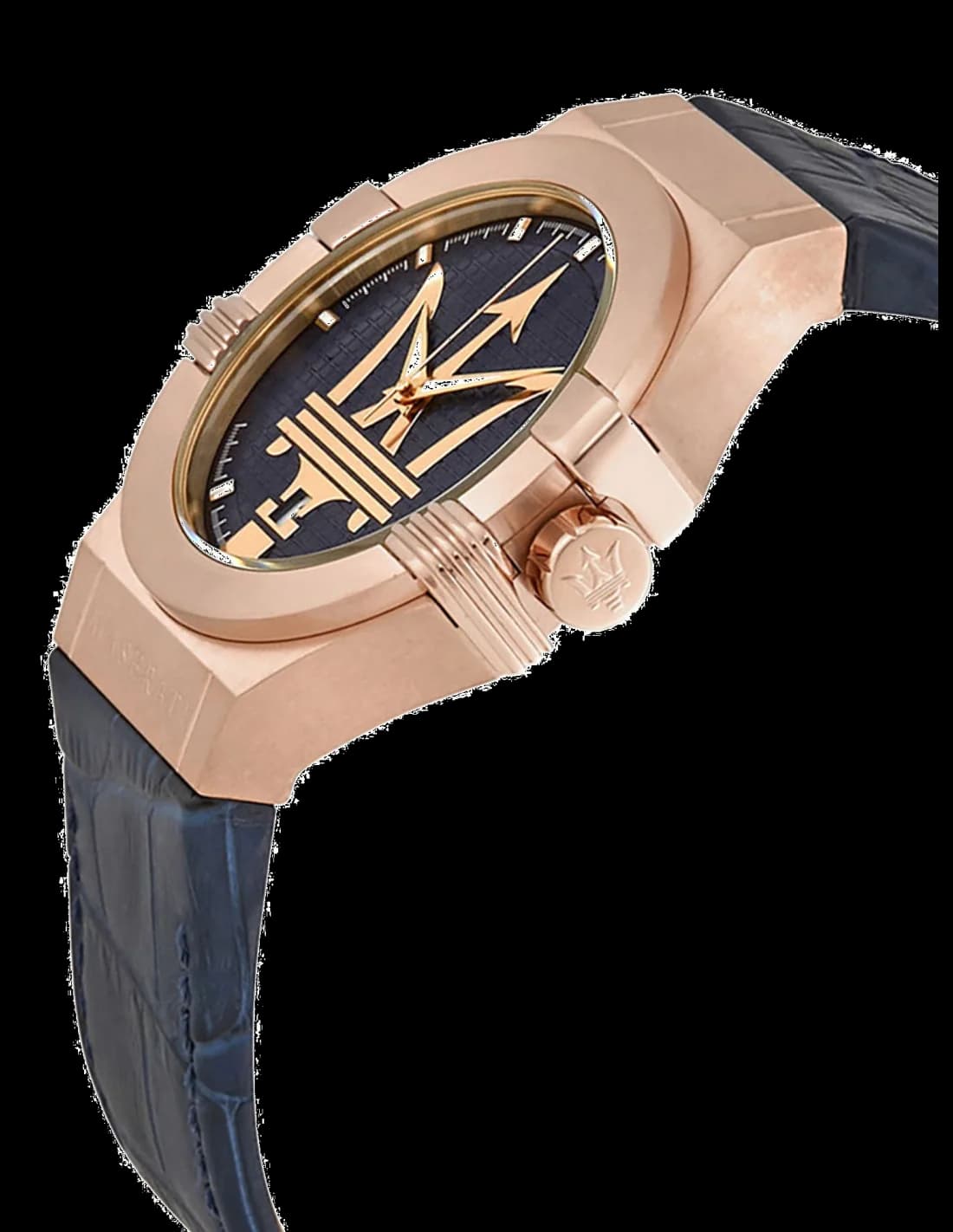 Montre Homme Maserati Potenza R8851108027 Bracelet en cuir bleu vue 2