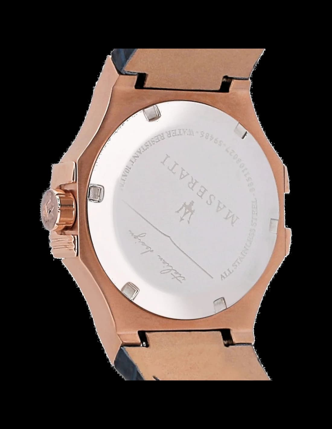 Montre Homme Maserati Potenza R8851108027 Bracelet en cuir bleu vue 3