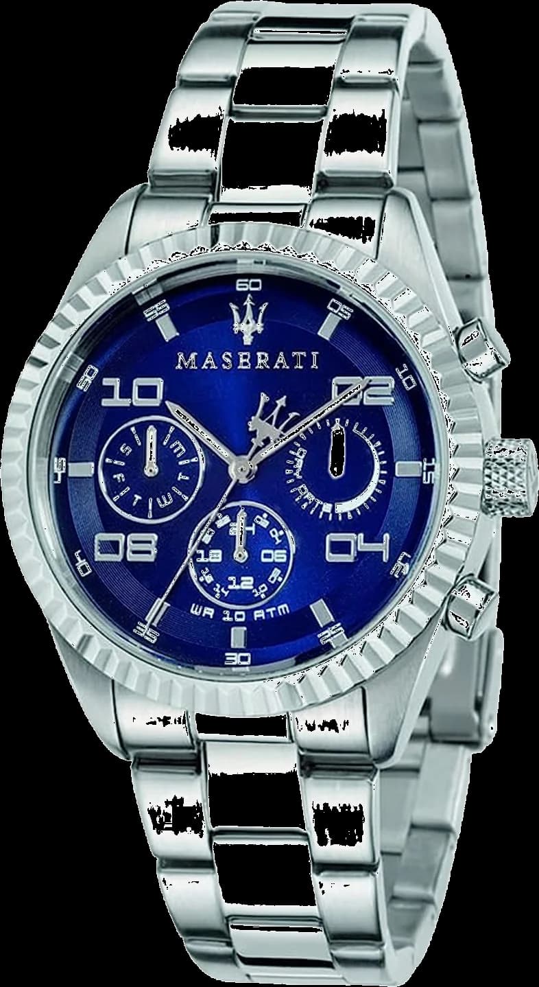 Montre Maserati R8853100011 Competizione en Acier avec Cadran Bleu