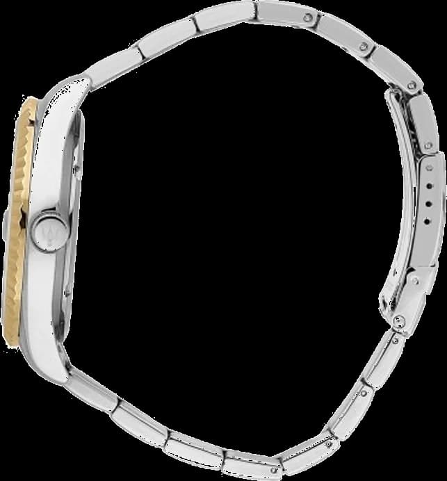 Montre Maserati R8853100027 en Acier Bicolore avec Cadran Bleu Soleillé vue 3