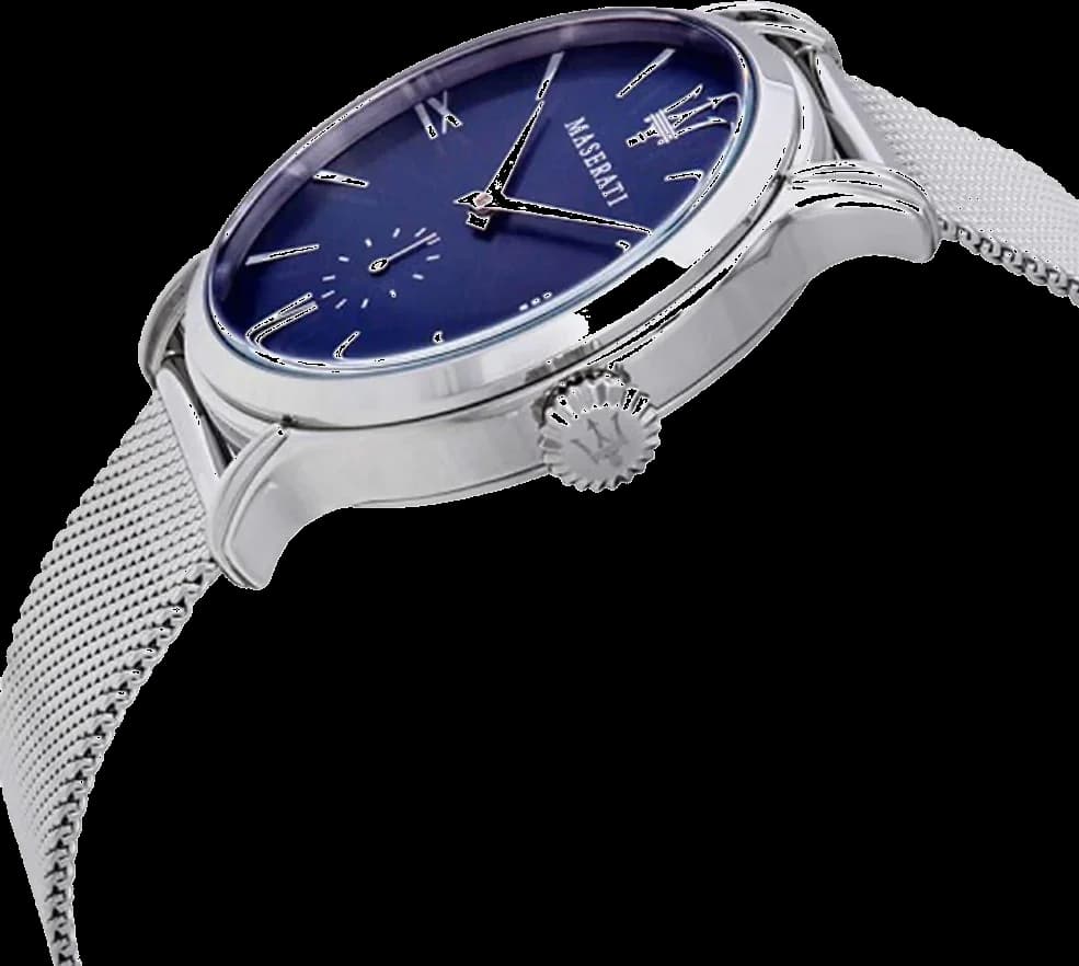 Montre Maserati R8853118006 Cadran Bleu et Bracelet Maille Milanaise vue 2