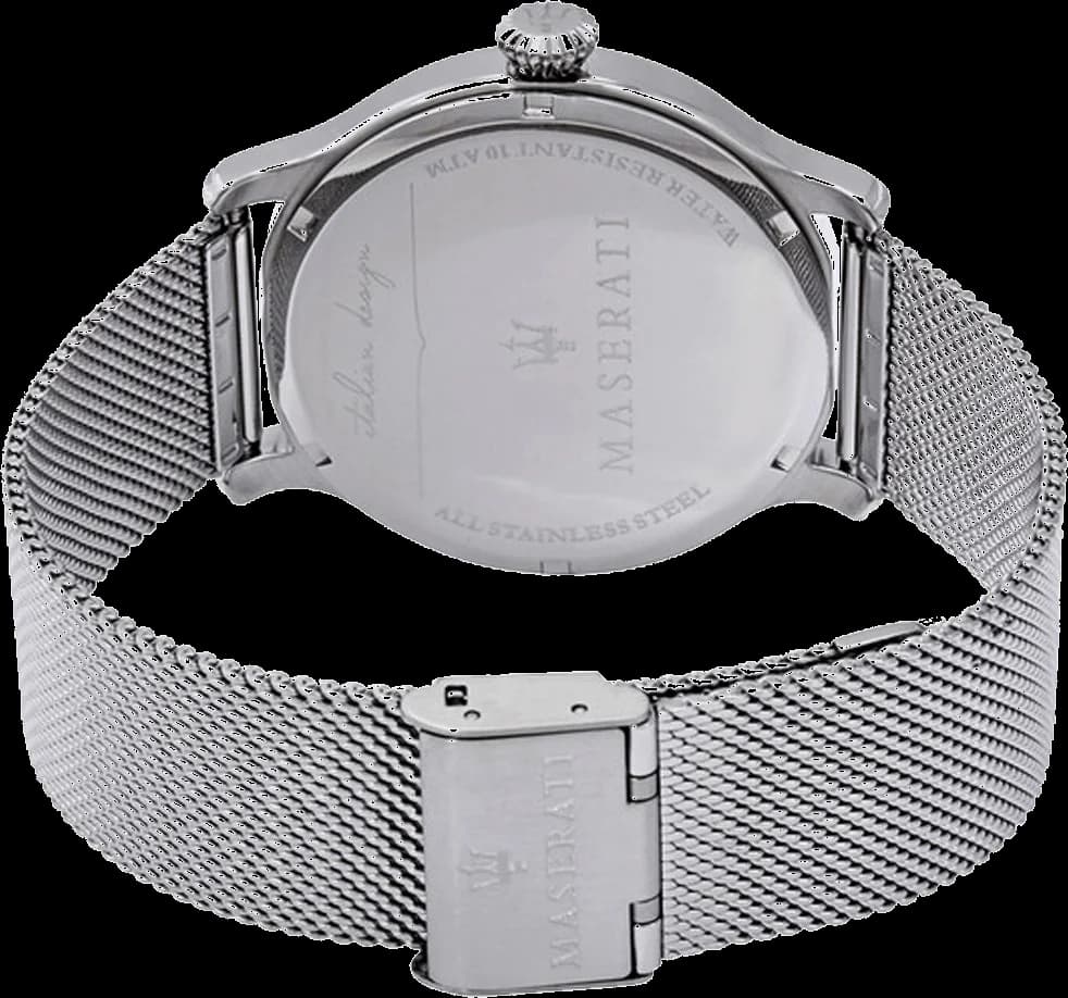 Montre Maserati R8853118006 Cadran Bleu et Bracelet Maille Milanaise vue 3