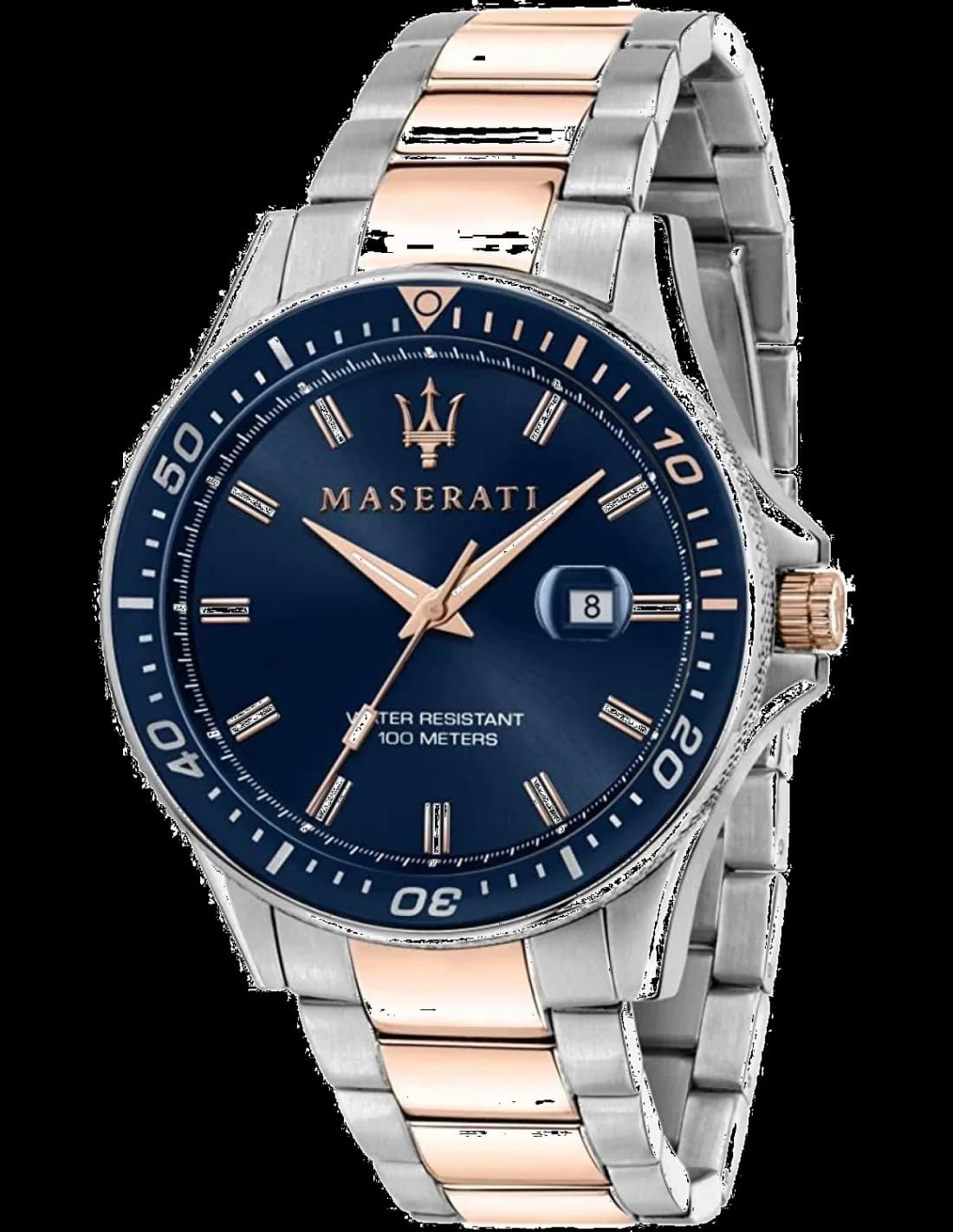 Montre Homme Maserati Sfida R8853140003 bracelet acier bi-colore