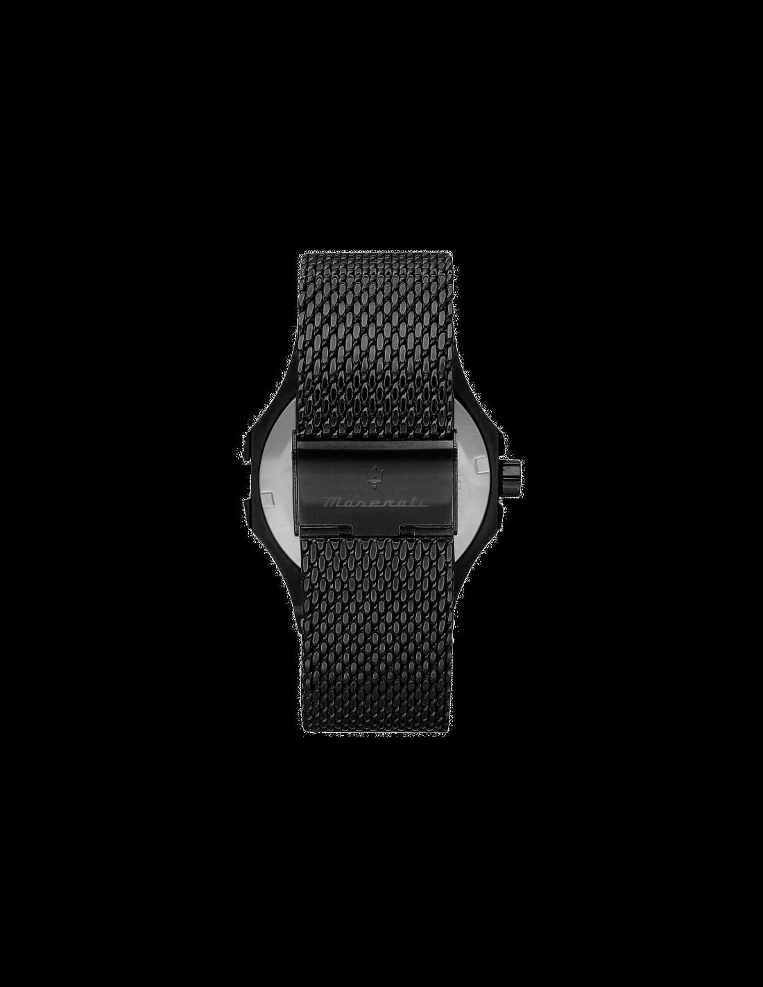 Montre Maserati Potenza Aqua Edition R8853144002 Acier noir en maille milanaise vue 4