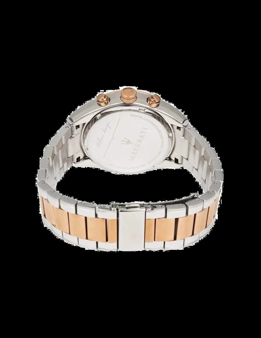 Montre Homme Maserati Traguardo R8873612003 bracelet acier bicolore vue 2