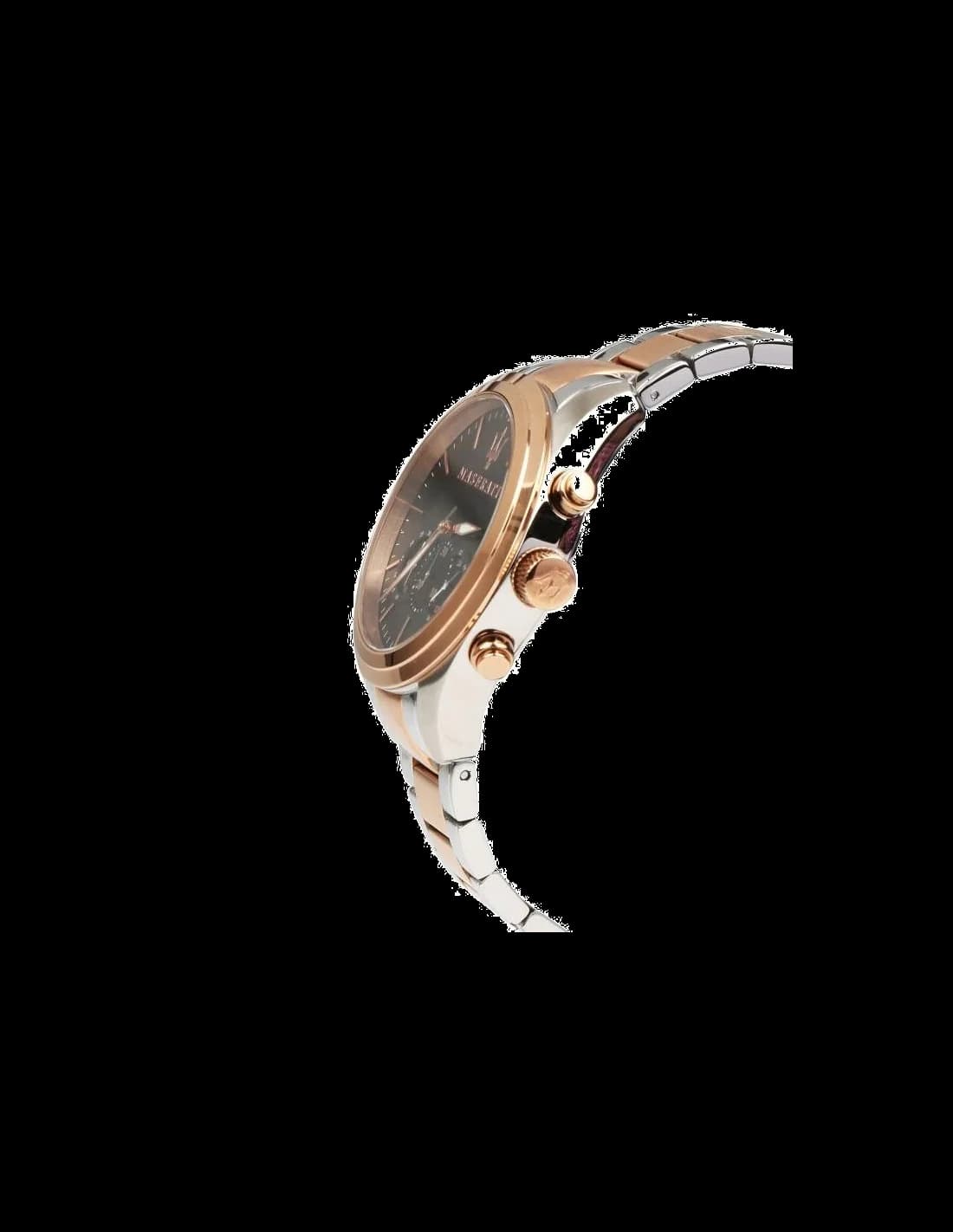 Montre Homme Maserati Traguardo R8873612003 bracelet acier bicolore vue 3