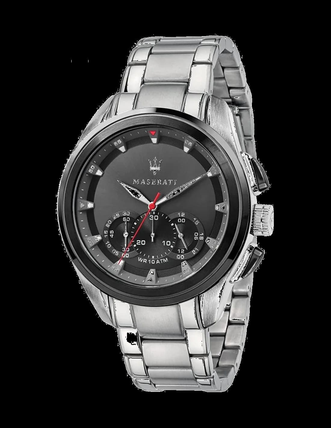 Montre Homme Maserati Traguardo R8873612015 cadran noir bracelet en acier