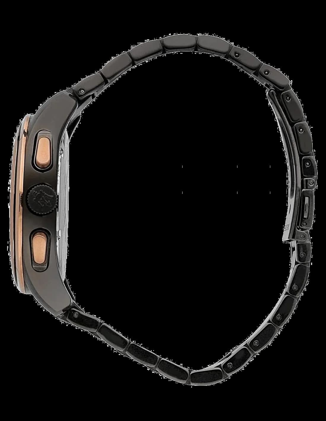 Montre Maserati Traguardo R8873612016 chronomètre acier noir détails or rose vue 3