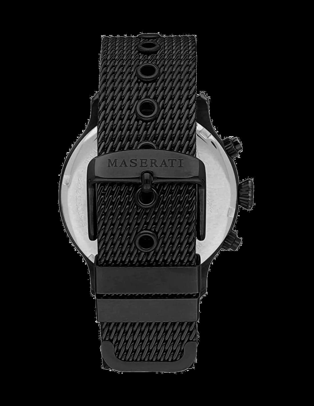 Montre Homme Maserati Epoca R8873618008 bracelet maille milanaise vue 3