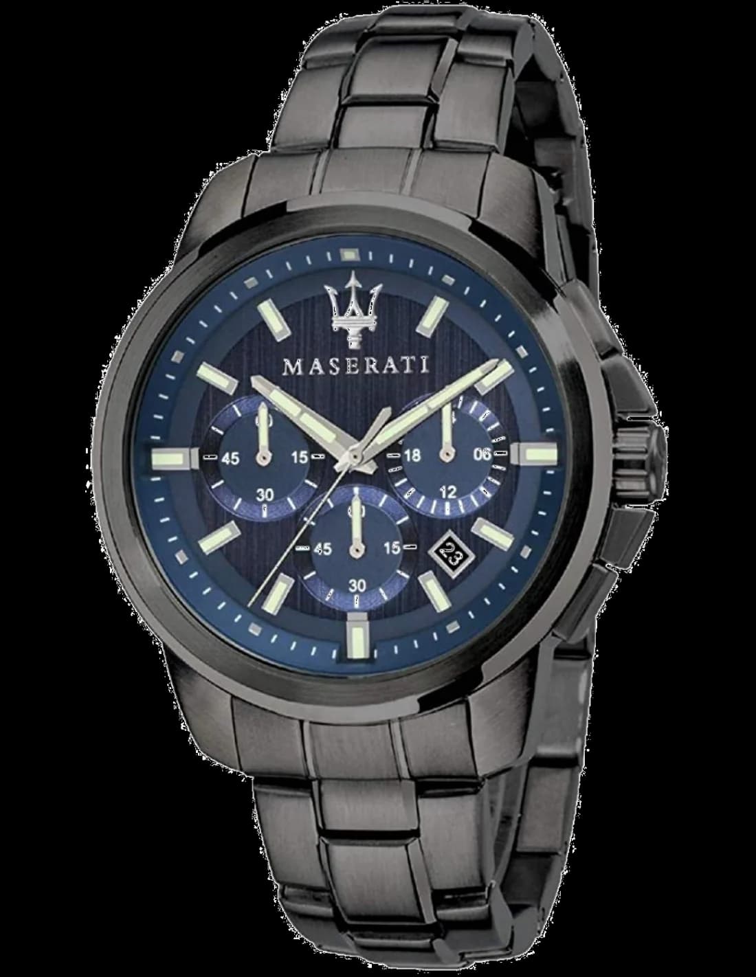 Montre Homme Maserati Successo R8873621005 ronde en acier inoxydable noir