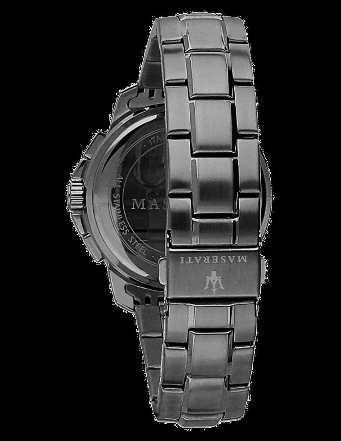 Montre Homme Maserati Successo R8873621005 ronde en acier inoxydable noir vue 2