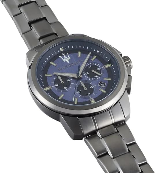 Montre Homme Maserati Successo R8873621005 ronde en acier inoxydable noir vue 3