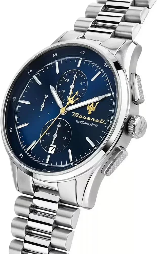 Montre Maserati R8873624004 en Acier Argenté avec Cadran Bleu Soleillé vue 2
