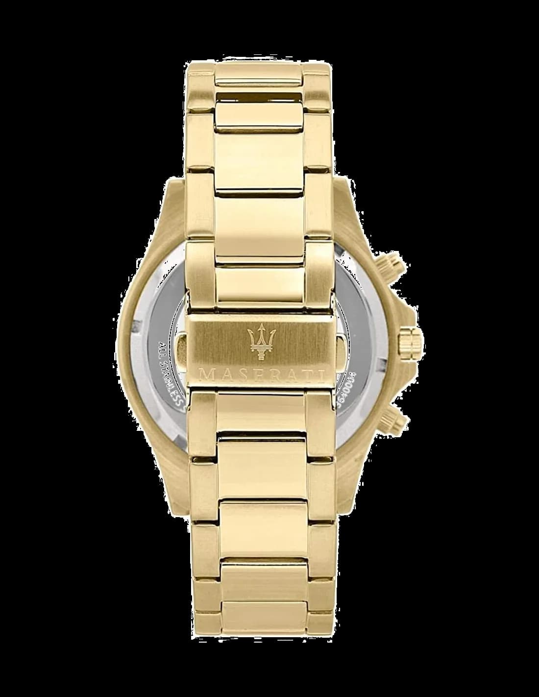 Montre Maserati Sfida R8873640005 cadran vert en acier doré jaune vue 3