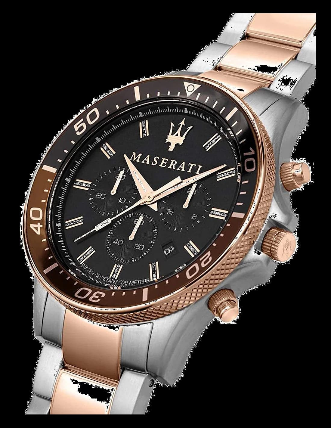 Montre Homme Maserati Sfida R8873640009 en acier bicolore vue 2