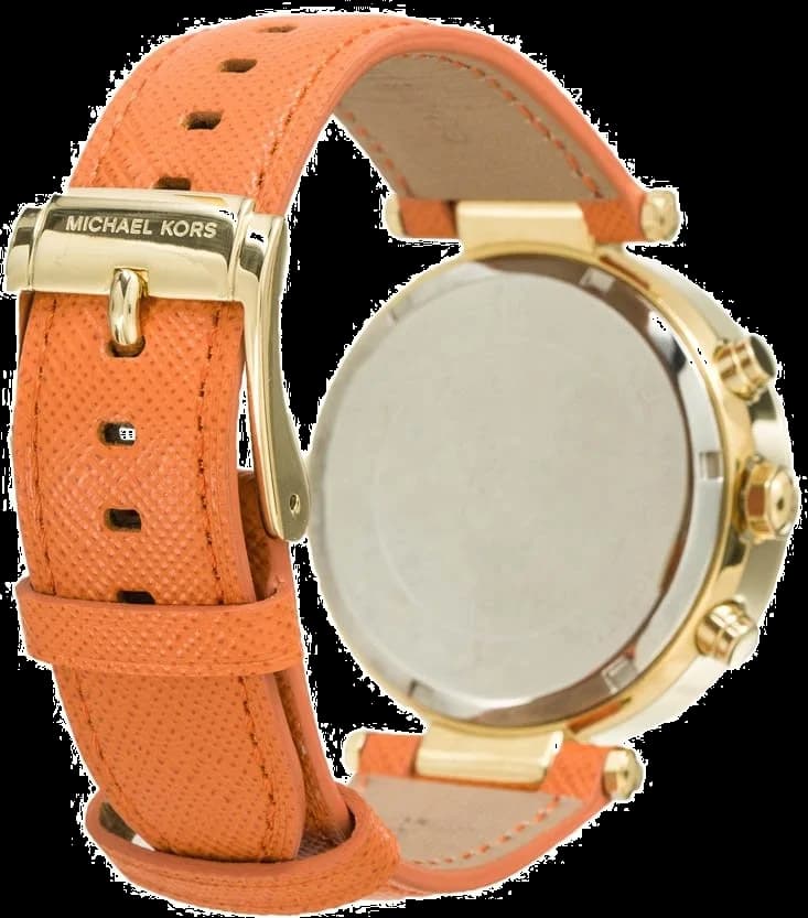Montre Femme Michael Kors MK2279 Bracelet en cuir orange vue 2