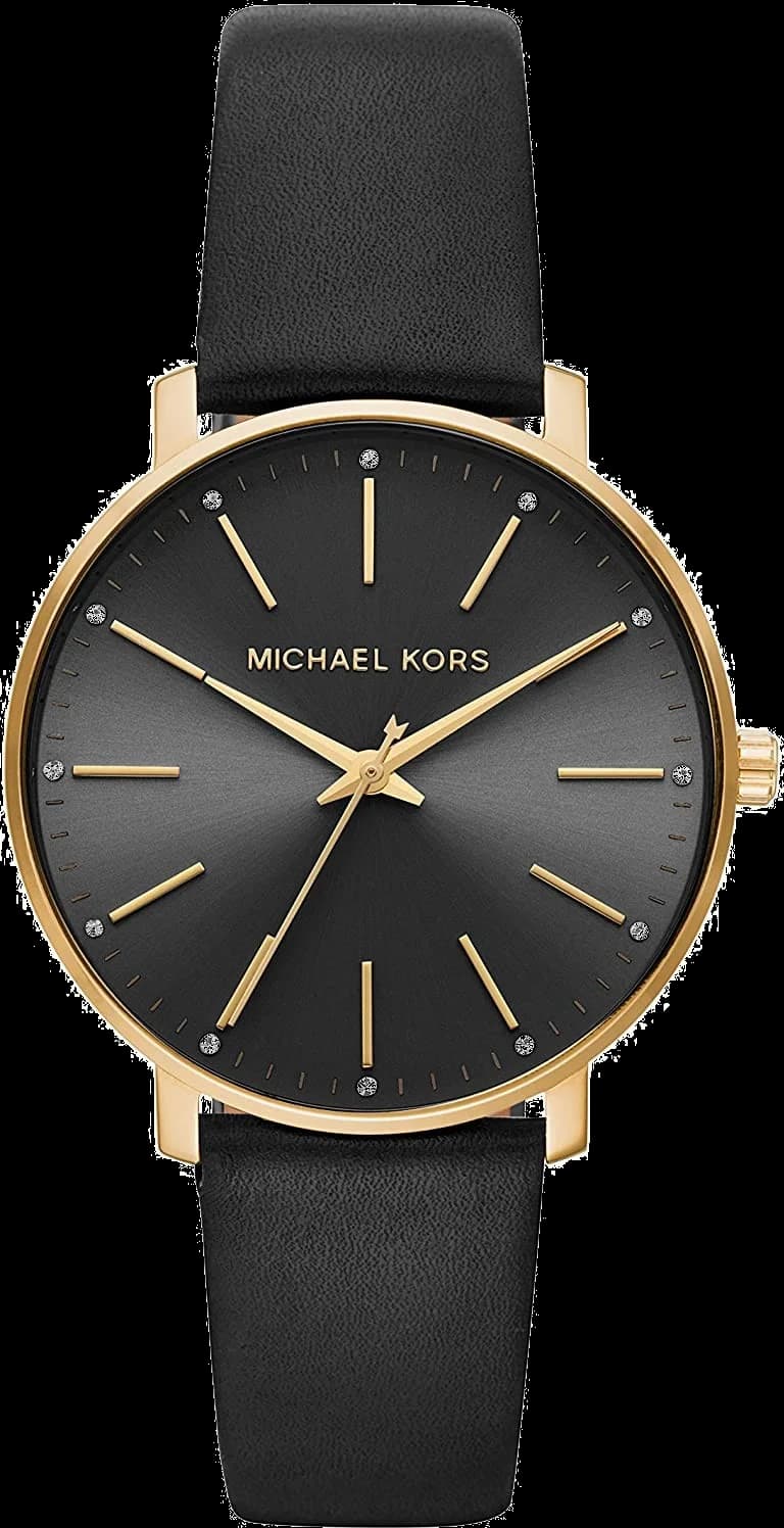 Montre Femme Michael Kors Pyper MK2747 bracelet cuir noir