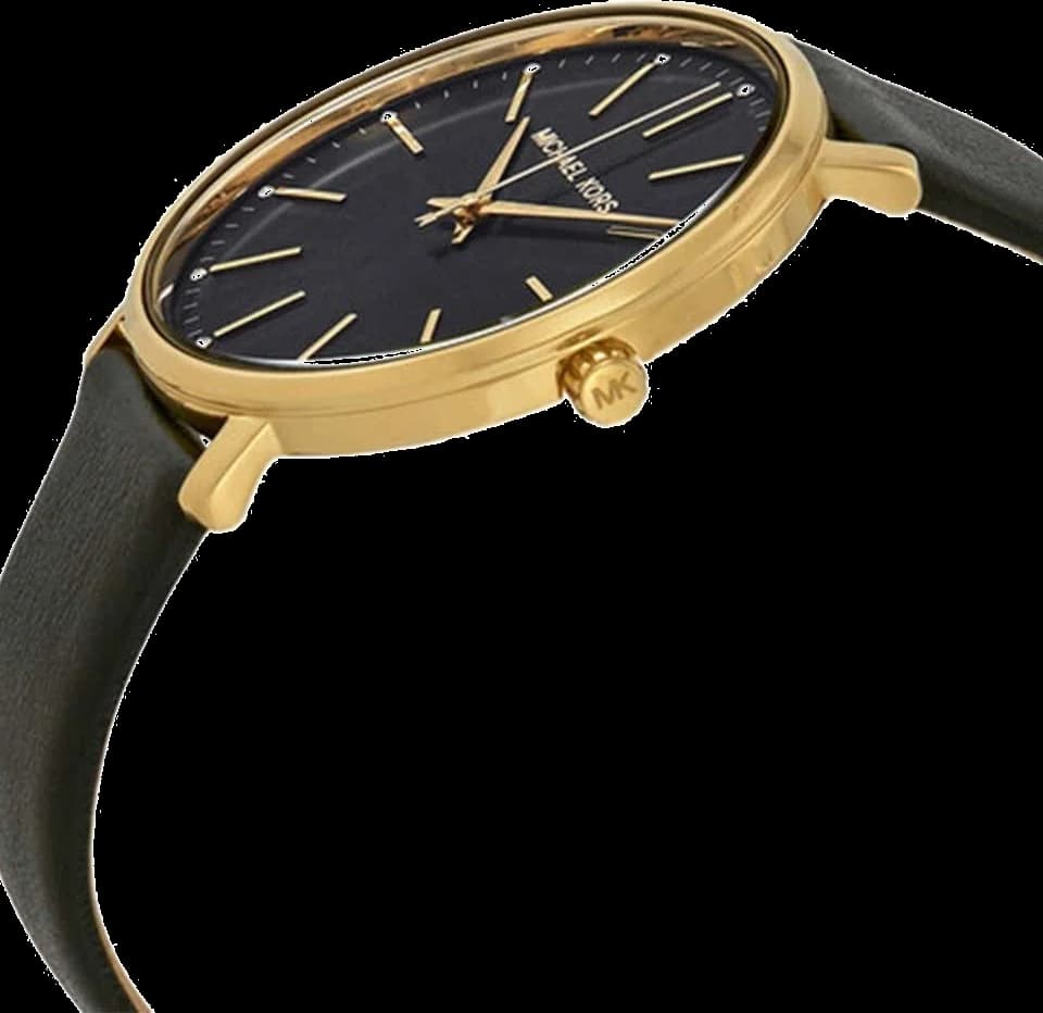 Montre Femme Michael Kors Pyper MK2747 bracelet cuir noir vue 2