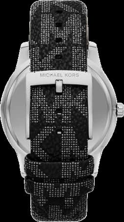 Montre  Michael Kors Tibby MK2976 cadran multifonction bracelet en cuir noir vue 2