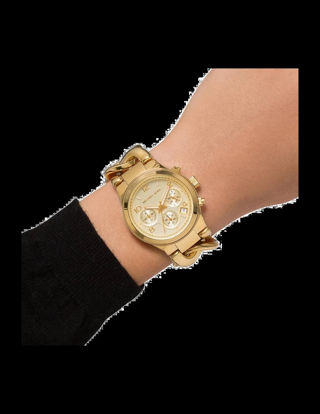 Montre Michael Kors MK3131 Bracelet Chaîne Doré Jaune vue 4