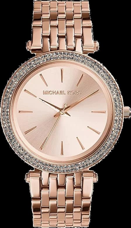 Montre Michael Kors Darci MK3192 ornée de cristaux en acier or rose