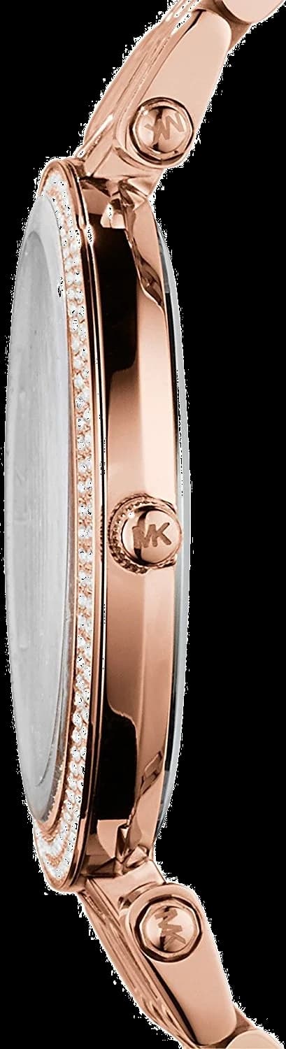 Montre Michael Kors Darci MK3192 ornée de cristaux en acier or rose vue 2