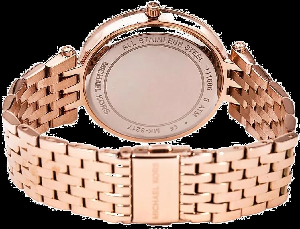 Montre Michael Kors MK3217 Bracelet Acier Rose Gold et Cristaux vue 3