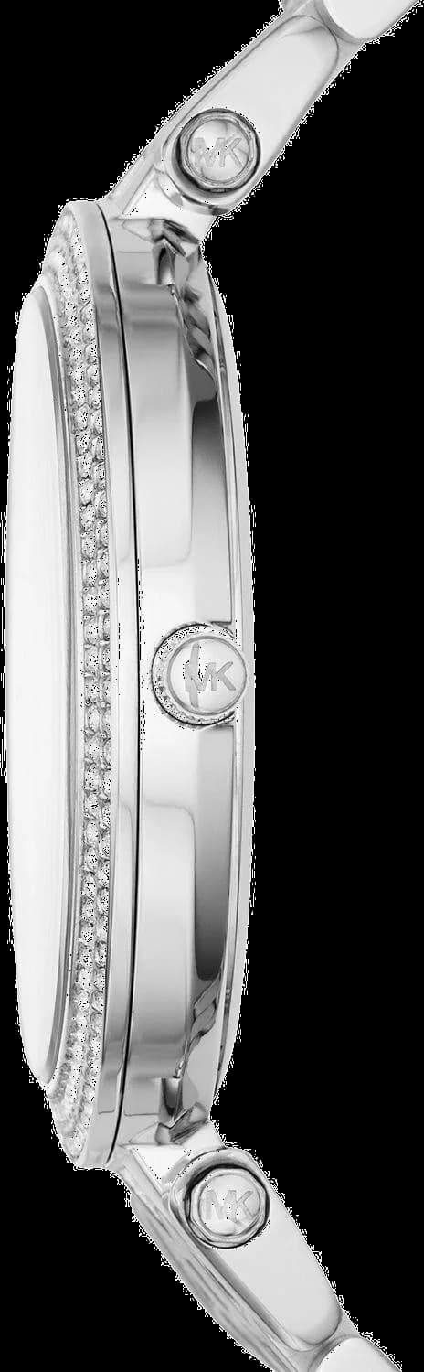 Montre Femme Michael Kors Darci MK3218 Bracelet en acier argenté et strass vue 3