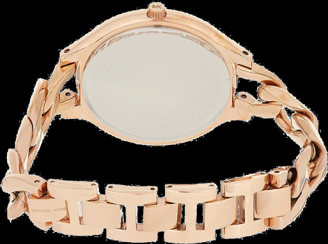 Montre Michael Kors MK3223 en Acier Or Rose à Index Bâtons vue 3