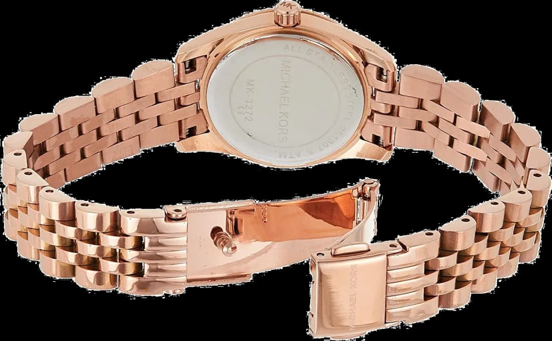 Montre Femme Michael Kors Lexington MK3272 Or Rose vue 3