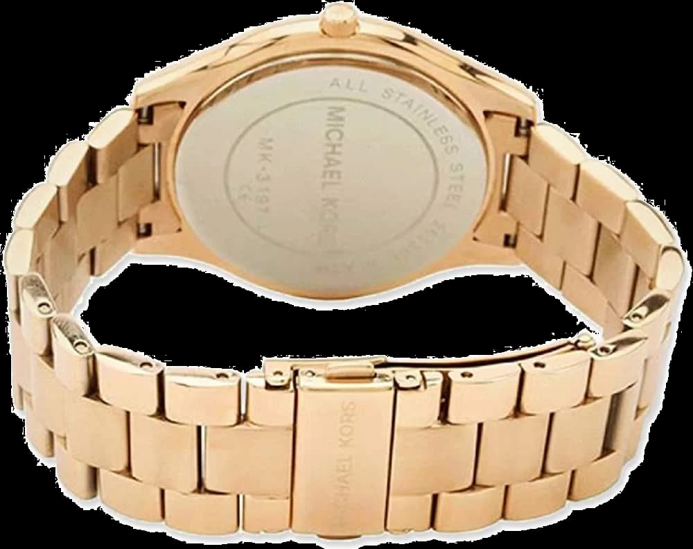 Montre Femme Michael Kors Parker MK3293 Bracelet or rose acier inoxydable vue 2