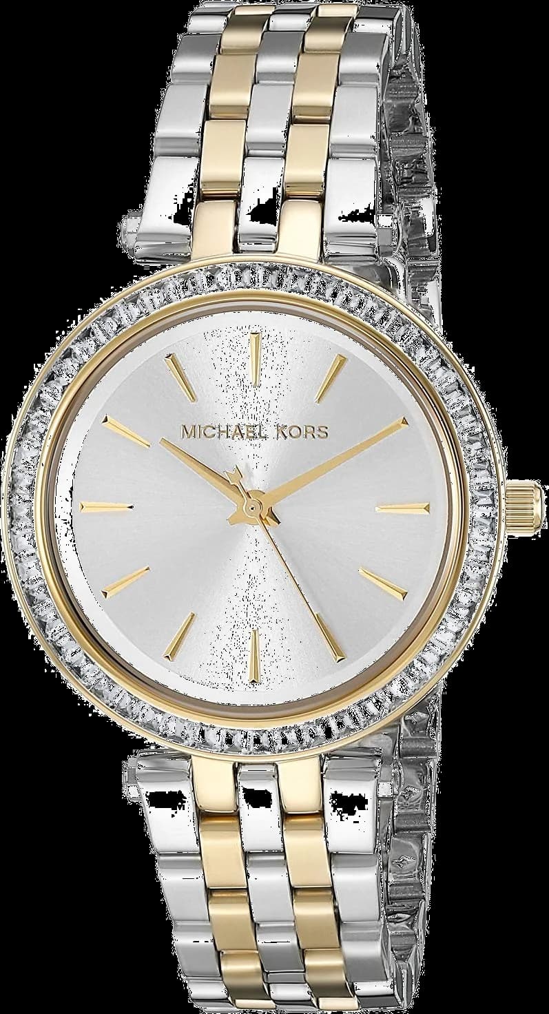 Montre Michael Kors Mini Darci MK3405 acier bi ton doré et argent
