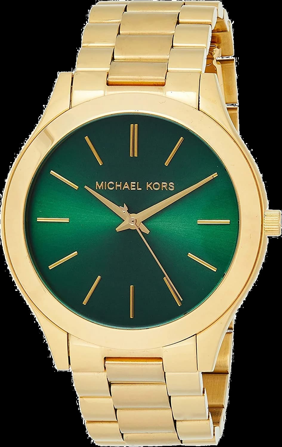 Montre Michael Kors MK3435 en Acier Doré et Cadran Vert Émeraude