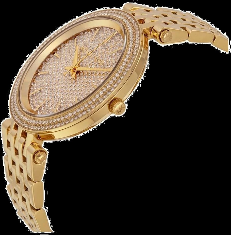 Montre Michael Kors MK3438 Darci Dorée à Cristaux vue 2