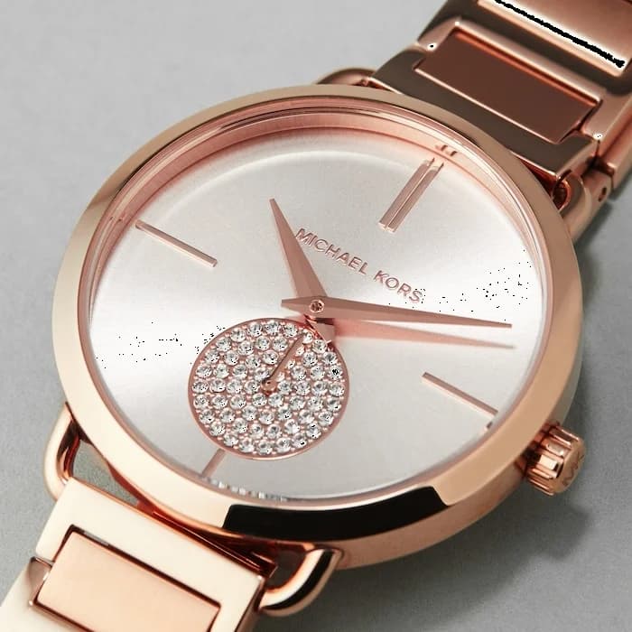 Montre Michael Kors Portia MK3640 Acier or rose vue 3