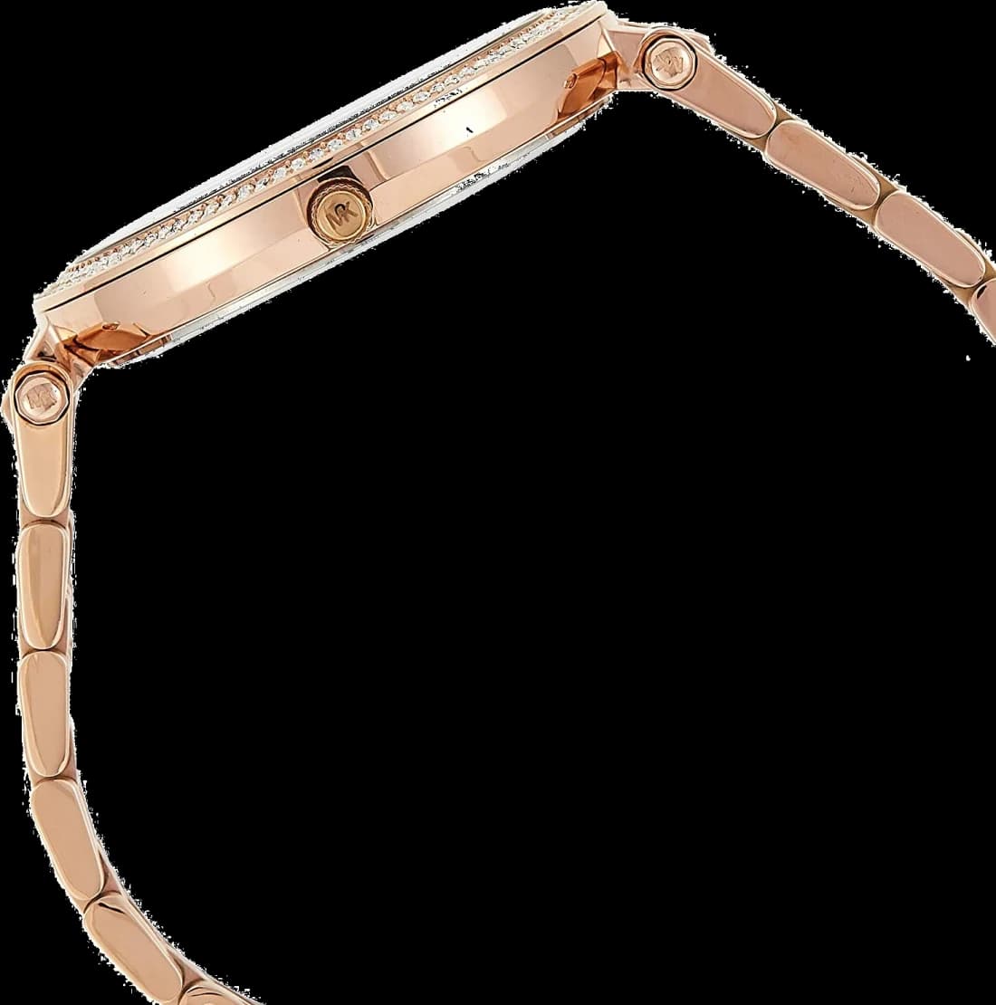 Montre Michael Kors Darci MK3728 Ciel étoilé bracelet or fond bleu vue 2