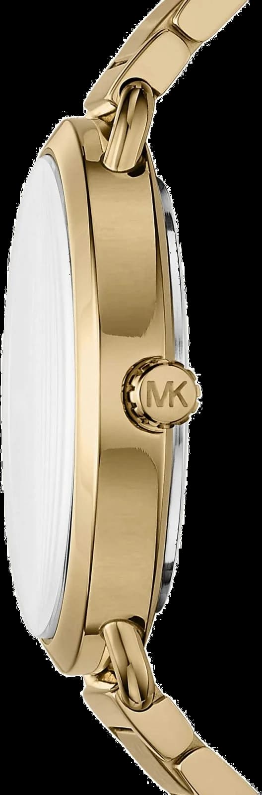 Montre Michael Kors Portia MK3788 Acier doré jaune cadran noir vue 2