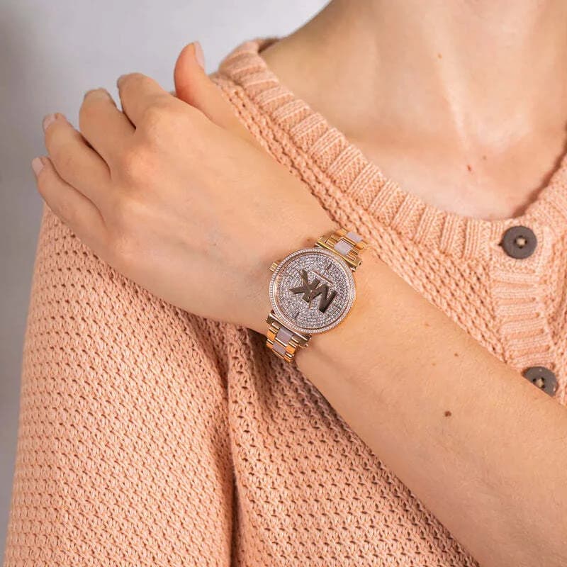 Montre Femme Michael Kors Sofie MK4336 cadran en rose vue 3