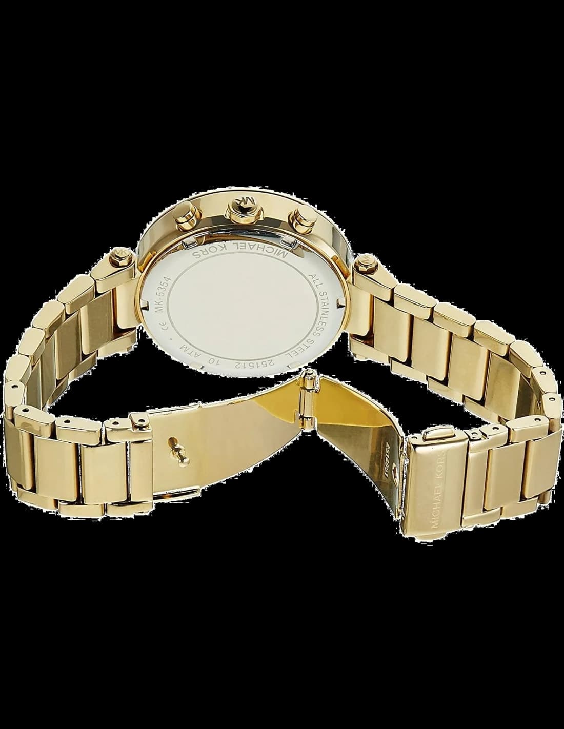 Montre Michael Kors MK5354 en Acier Doré et Cristaux Swarovski vue 3
