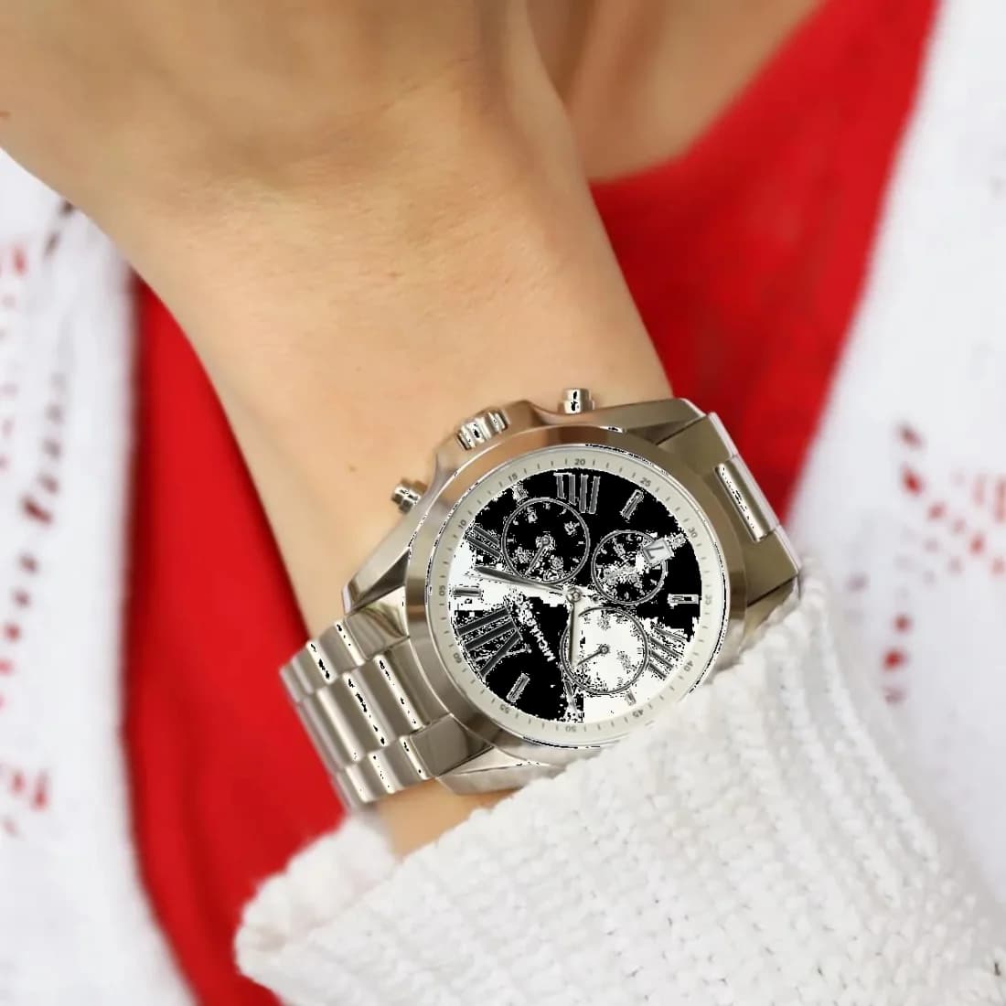 Montre Femme Michael Kors Bradshaw MK5535 Chronographe en acier vue 4